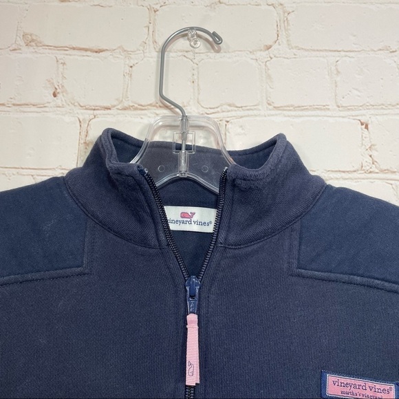Vineyard Vines 1/4 Zip Shep Shirt Womens Size Small Blue Logo - Picture 3 of 8